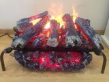 Электрокамин Real-Flame Stone new 26/HL с очагом 3D Silva logBrick вставка 26