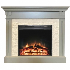 Электрокамин Royal Flame Cambridge Umbra Grey камень бежевый с очагом Jupiter FX New (умбра грей)