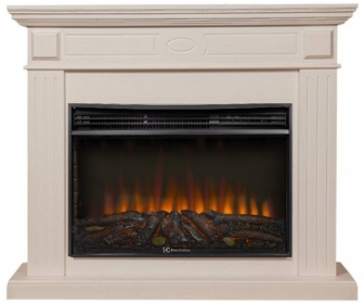 Электрокамин Electrolux EFP/P-3020LS N с порталом Firelight Bianco 30 шпон белёный дуб