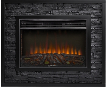 Электрокамин Electrolux EFP/P-3020LS N с порталом Firelight Loft 30 камень черный, черная эмаль