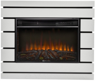 Электрокамин Electrolux EFP/P-3020LS N с порталом Firelight Moderno 30 шпон белый дуб