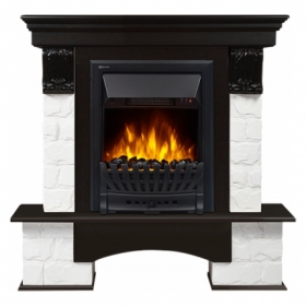 Электрокамин Electrolux Forte Classic камень белый, темный дуб с очагом Classic EFP/P - 1020LS
