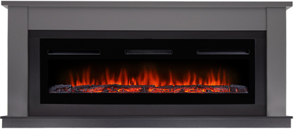 Электрокамин Electrolux Infinity EFP/P-1600ULS с порталом Firelight Canto Long графит, черный