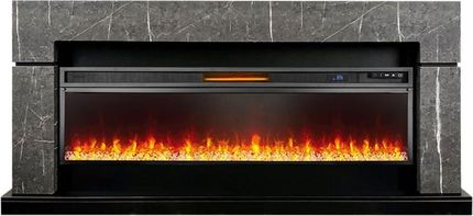 Электрокамин Royal Flame Lindos 60 SFT Stone Touch серый мрамор Vision 60 LED