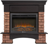 Электрокамин (очаг+портал)<br>Electrolux EFP/P-2520LS N с порталом Firelight Forte Wood 25 камень темный, шпон венге
