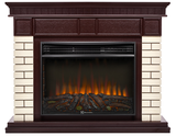 Electrolux EFP/P-3020LS N с порталом Firelight Bricks 30 камень бежевый, шпон темный дуб