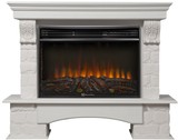 Электрокамин (очаг+портал)<br>Electrolux EFP/P-3020LS N с порталом Firelight Forte 30S камень белый, шпон белёный дуб