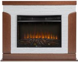 Электрокамин (очаг+портал)<br>Electrolux EFP/P-3020LS N с порталом Firelight Prestigio 30 камень белый, шпон дуб