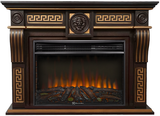 Электрокамин (очаг+портал)<br>Electrolux EFP/P-3020LS N с порталом Firelight Vittoriano 30 Темный дуб с золотой патиной