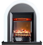 InterFlame Джойс белый/черный с очагом Fobos LUX/BLACK