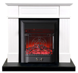 Электрокамин (очаг+портал)<br>InterFlame Найтон черно/белый с очагом Majestic LUX/BLACK