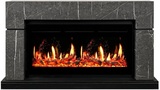 Электрокамин (очаг+портал)<br>Royal Flame Lindos 42 SFT Stone Touch серый мрамор c очагом 5D V-ART 40